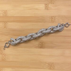 Dazzling Silver Chain Bracelet